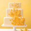 Martha Stewart-inpired teardrop cutout cake